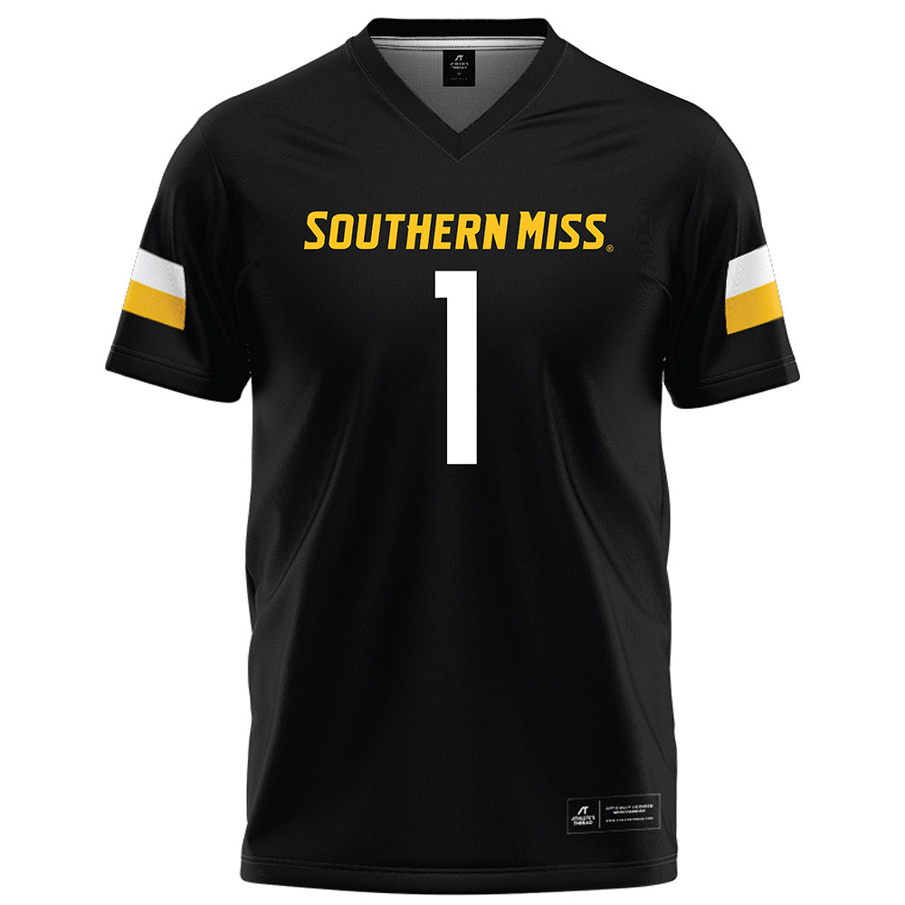 Southern Miss - NCAA Football : Champ Lewis - Black Football Jersey-0