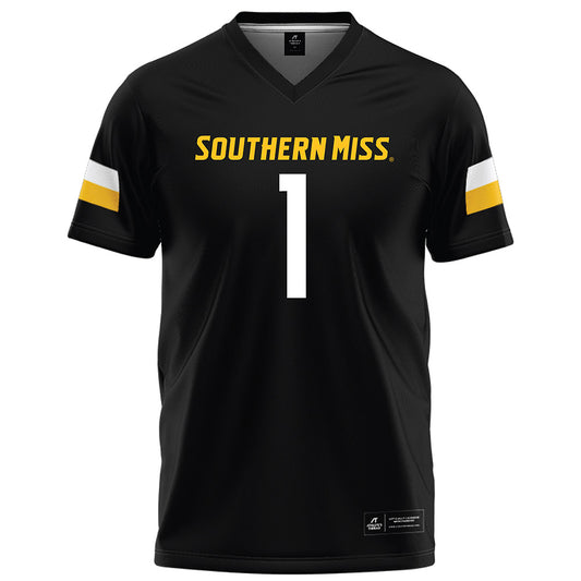 Southern Miss - NCAA Football : Champ Lewis - Black Football Jersey-0