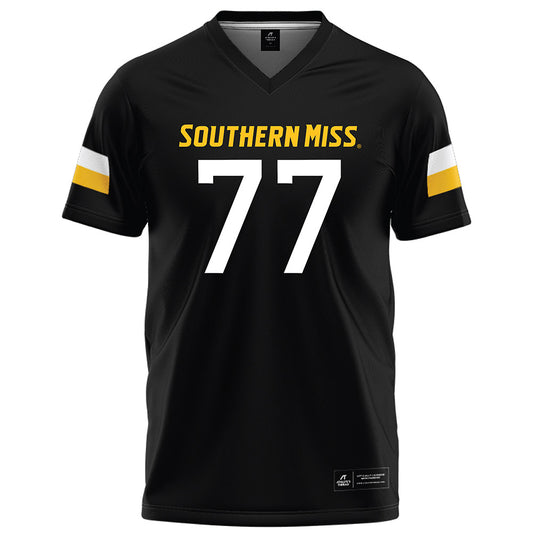 Southern Miss - NCAA Football : Chase Malamala - Black Football Jersey-0
