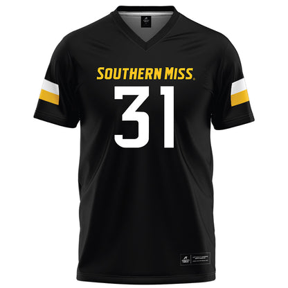 Southern Miss - NCAA Football : Zachariah Keith - Black Football Jersey-0