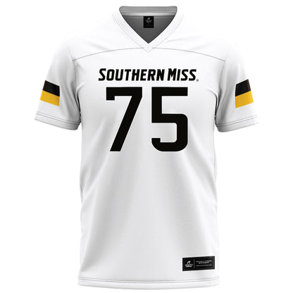 Southern Miss - NCAA Football : Casey Jeanbaptiste - White Football Jersey-0