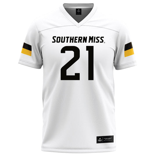Southern Miss - NCAA Football : TJ Johnson - White Football Jersey-0