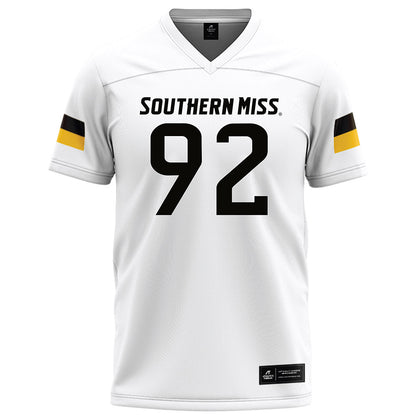 Southern Miss - NCAA Football : David Griffin - White Football Jersey-0