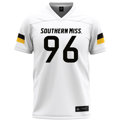 Southern Miss - NCAA Football : Reed Harradine - White Football Jersey-0
