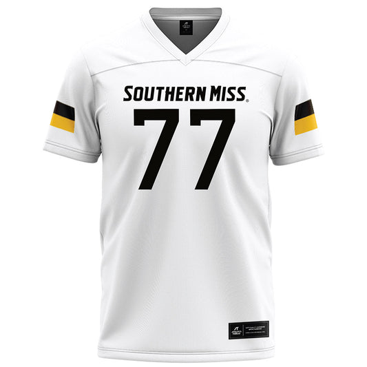 Southern Miss - NCAA Football : Chase Malamala - White Football Jersey-0