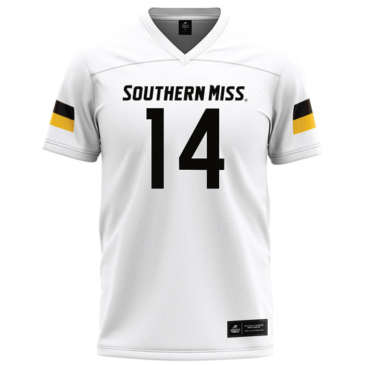 Southern Miss - NCAA Football : Jordan Pride - White Football Jersey-0