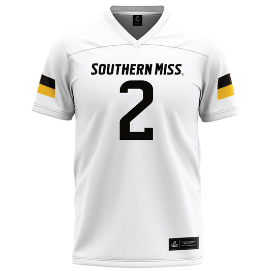 Southern Miss - NCAA Football : TyChaun Chapman - White Football Jersey-0