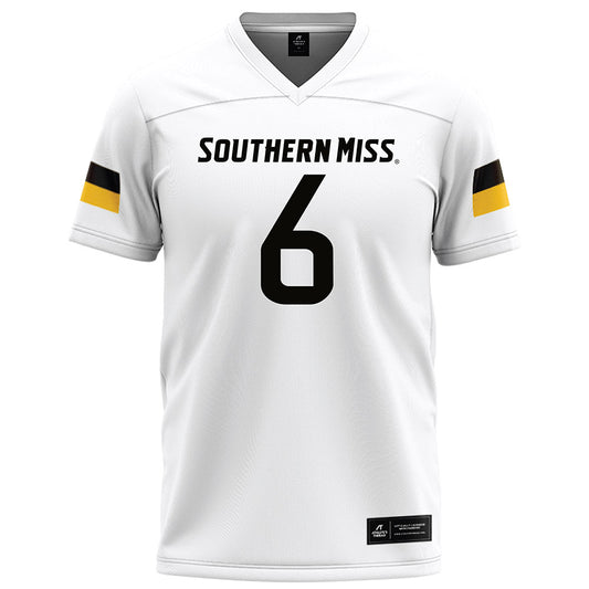 Southern Miss - NCAA Football : Dylan king - White Football Jersey-0