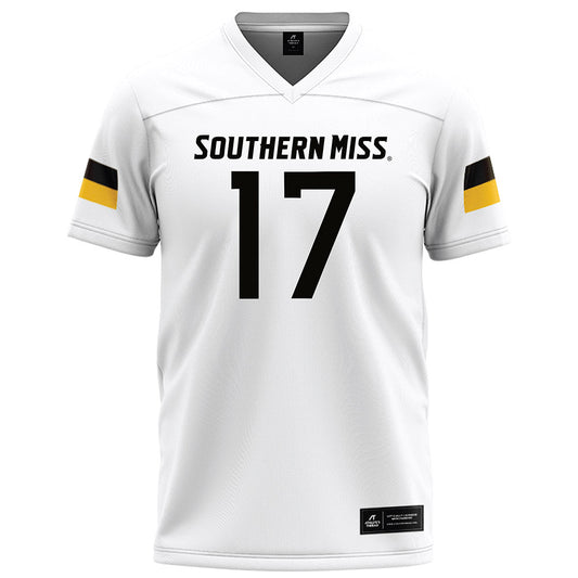 Southern Miss - NCAA Football : Michael Montgomery - White Football Jersey-0