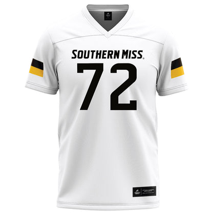 Southern Miss - NCAA Football : Jahmir Davis - White Football Jersey-0