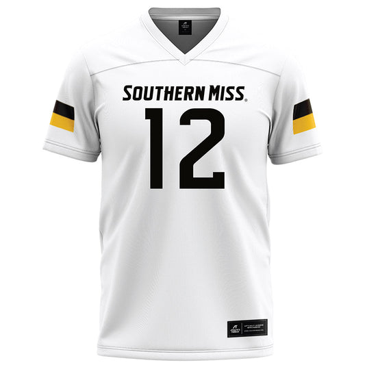 Southern Miss - NCAA Football : Guylijah Theodule - White Football Jersey-0