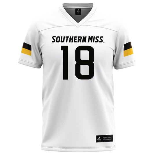 Southern Miss - NCAA Football : Tate Rodemaker - White Football Jersey-0