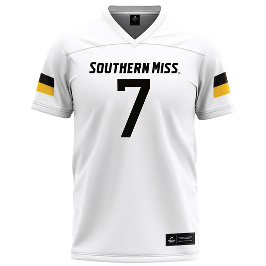 Southern Miss - NCAA Football : Isaiah Gibson Sr - White Football Jersey-0