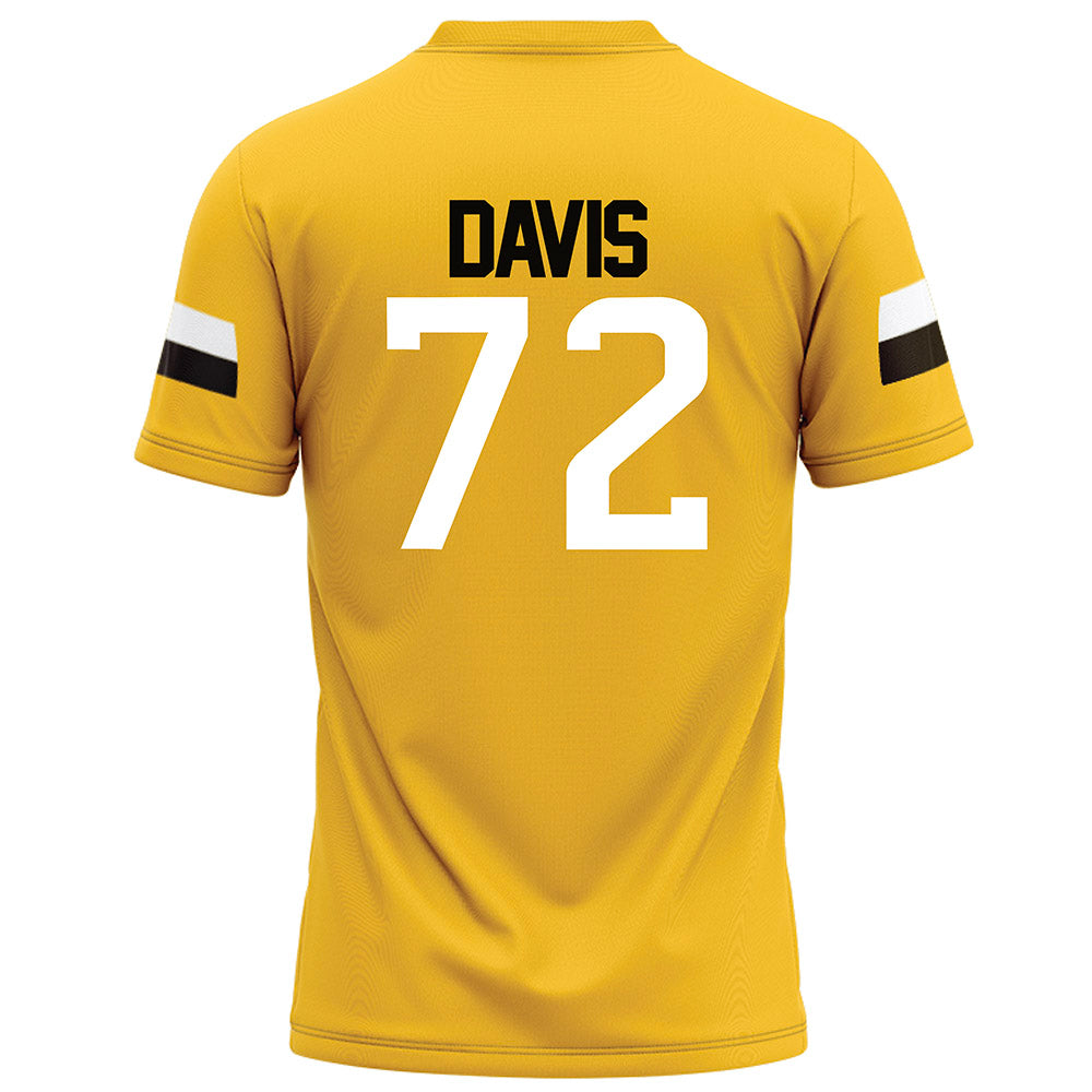 Southern Miss - NCAA Football : Jahmir Davis - Gold Football Jersey-1