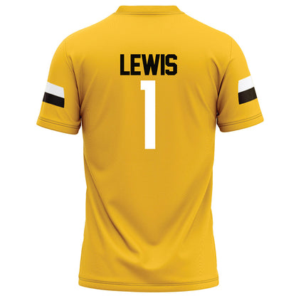 Southern Miss - NCAA Football : Champ Lewis - Gold Football Jersey-1