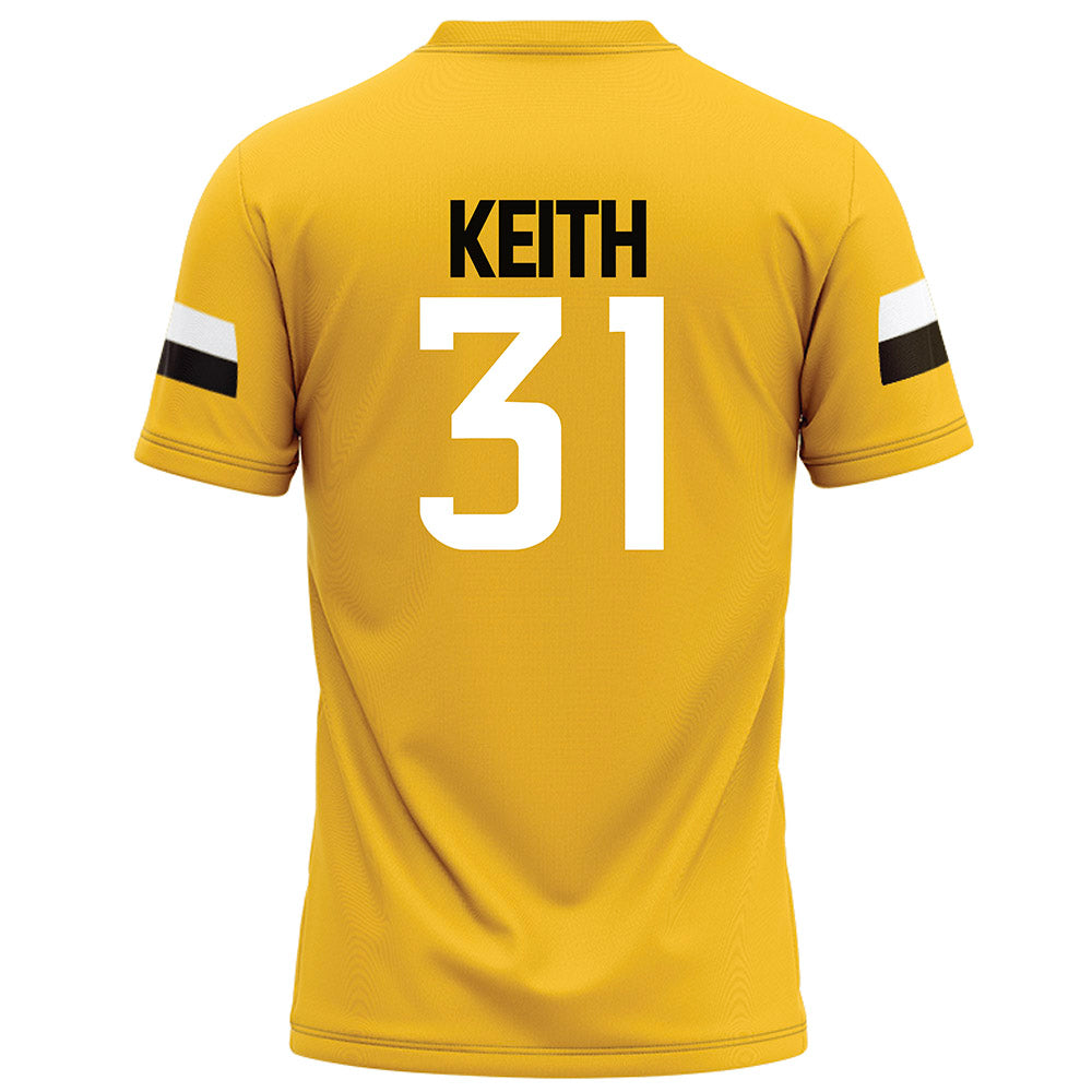 Southern Miss - NCAA Football : Zachariah Keith - Gold Football Jersey-1
