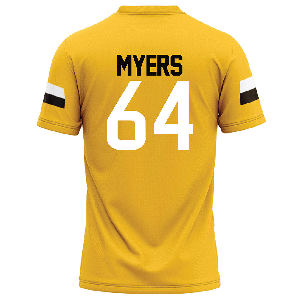 Southern Miss - NCAA Football : Camden Myers - Gold Football Jersey-1