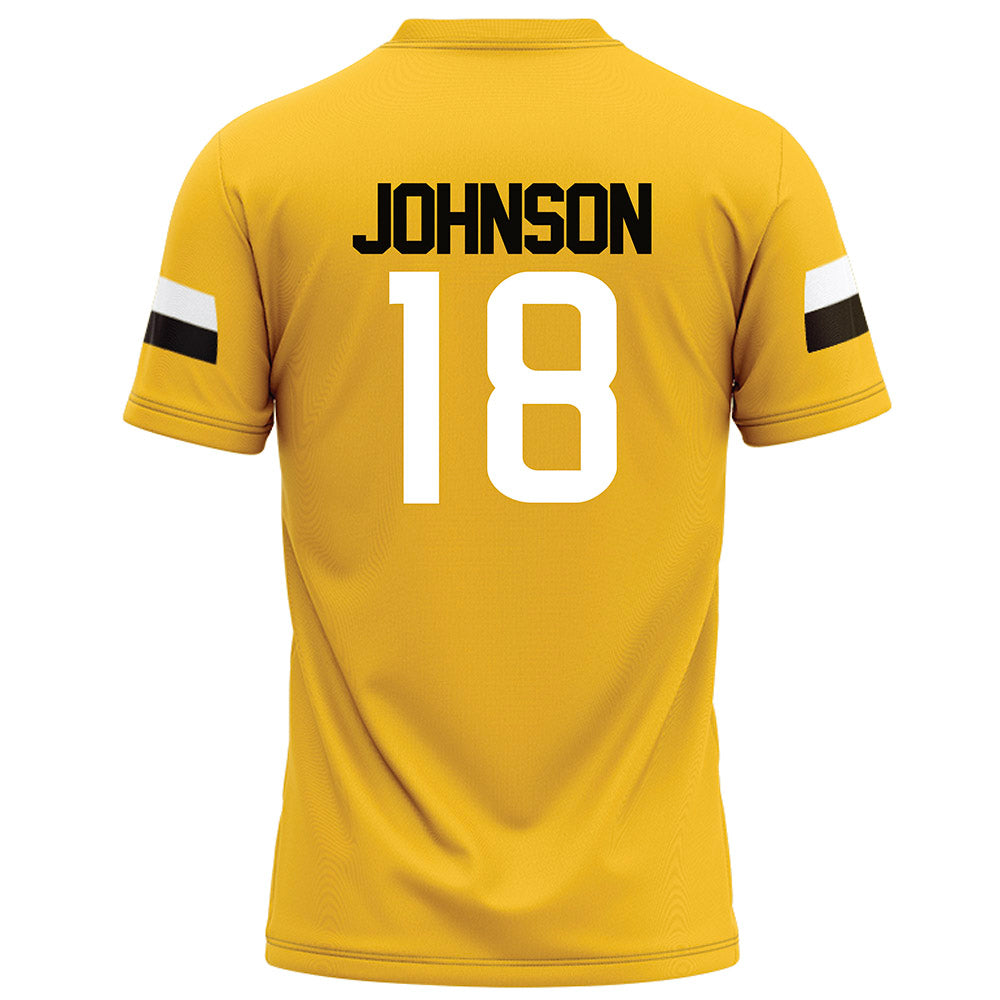 Southern Miss - NCAA Football : Jordan Johnson - Gold Football Jersey-1