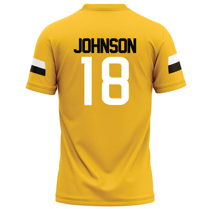Southern Miss - NCAA Football : Jordan Johnson - Gold Football Jersey-1