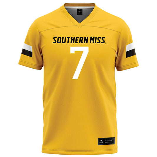 Southern Miss - NCAA Football : Isaiah Gibson Sr - Gold Football Jersey-0