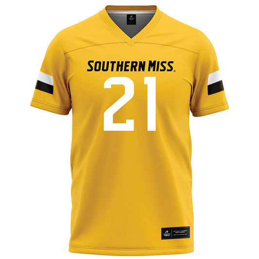 Southern Miss - NCAA Football : TJ Johnson - Gold Football Jersey-0