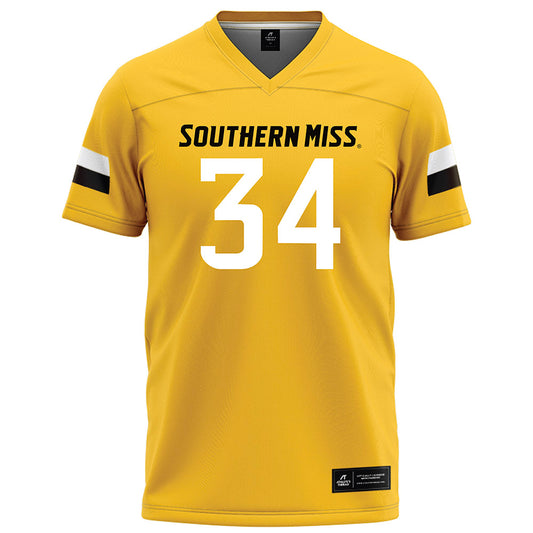 Southern Miss - NCAA Football : Jack Murley - Gold Football Jersey-0
