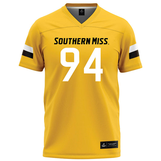 Southern Miss - NCAA Football : kaden morgan - Gold Football Jersey-0