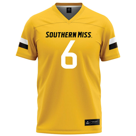 Southern Miss - NCAA Football : Dylan king - Gold Football Jersey-0