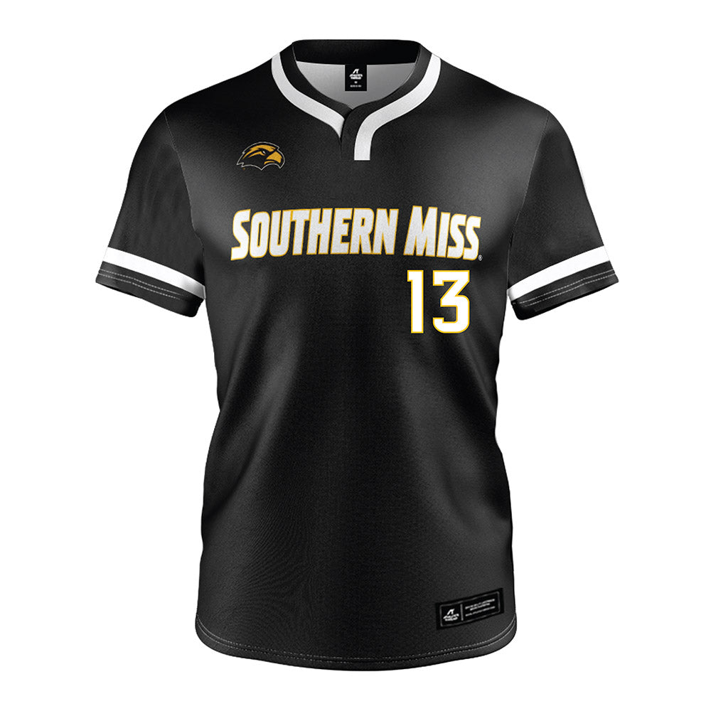Southern Miss - NCAA Softball : Anna Sawyer - Black Jersey-0