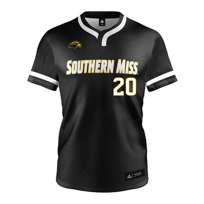 Southern Miss - NCAA Softball : Adryan Cox - Black Jersey-0