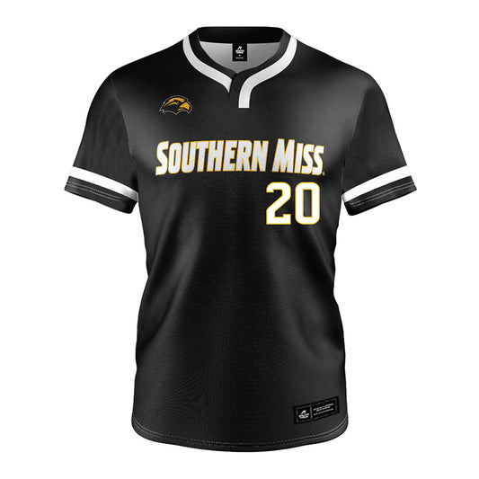 Southern Miss - NCAA Softball : Ac Cox - Black Jersey-0