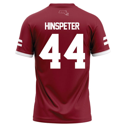 UMass - NCAA Football : Timmy Hinspeter - Maroon Football Jersey-1