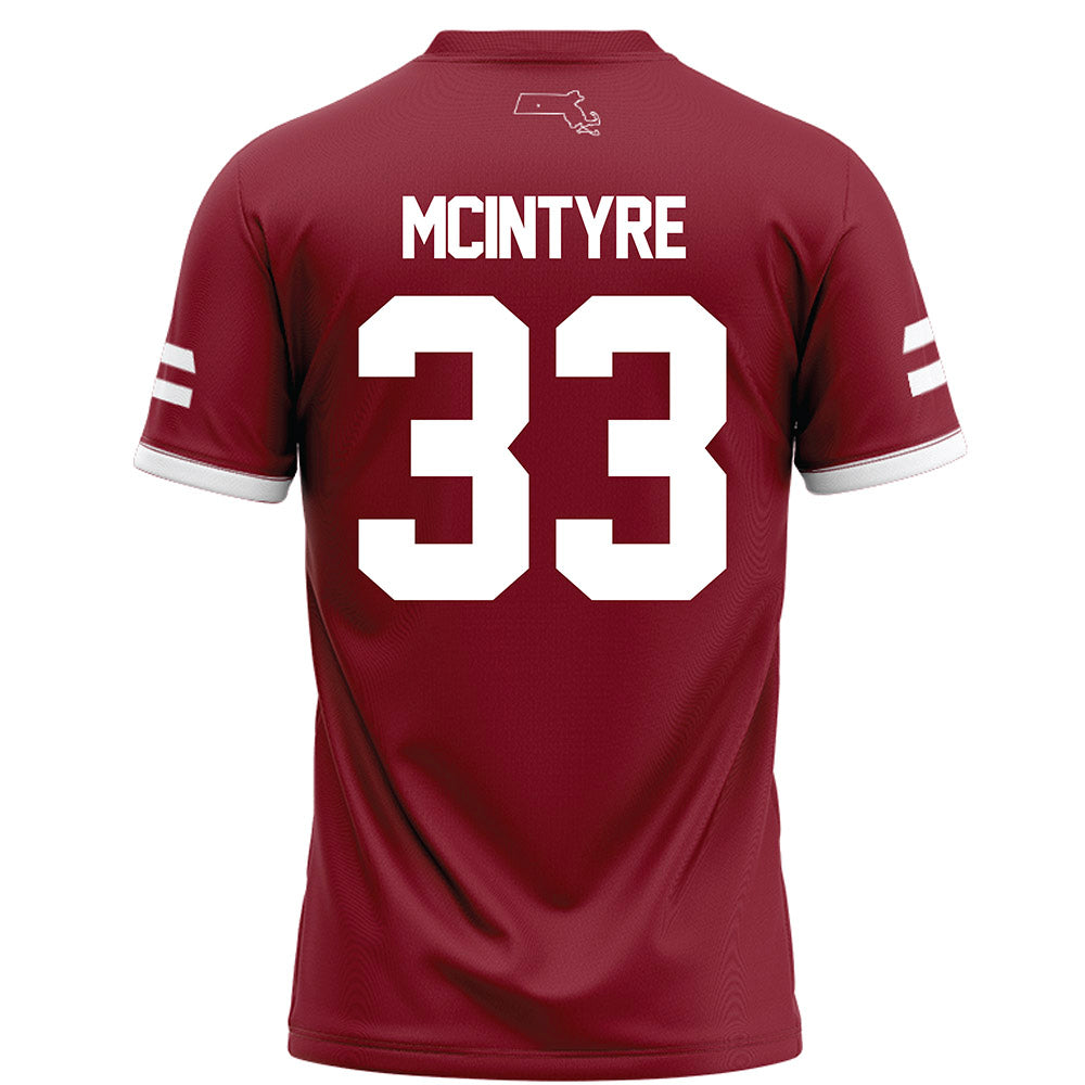 UMass - NCAA Football : Seamus McIntyre - Maroon Football Jersey-1