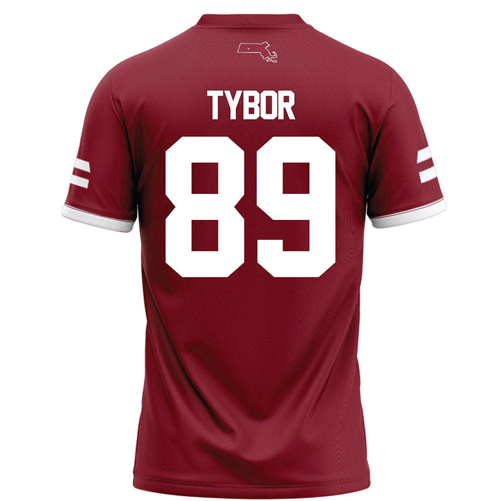 UMass - NCAA Football : Matthew Tybor - Maroon Football Jersey-1