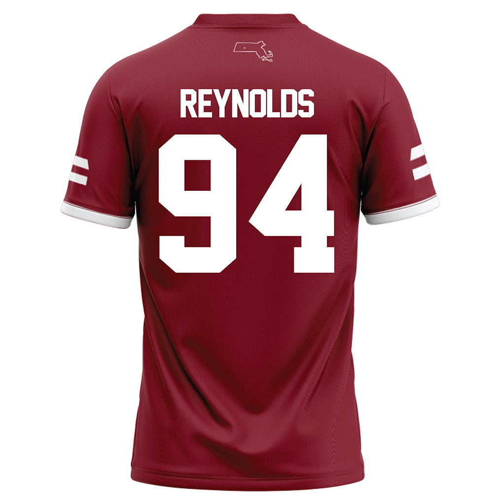 UMass - NCAA Football : Colin Reynolds - Maroon Football Jersey-1
