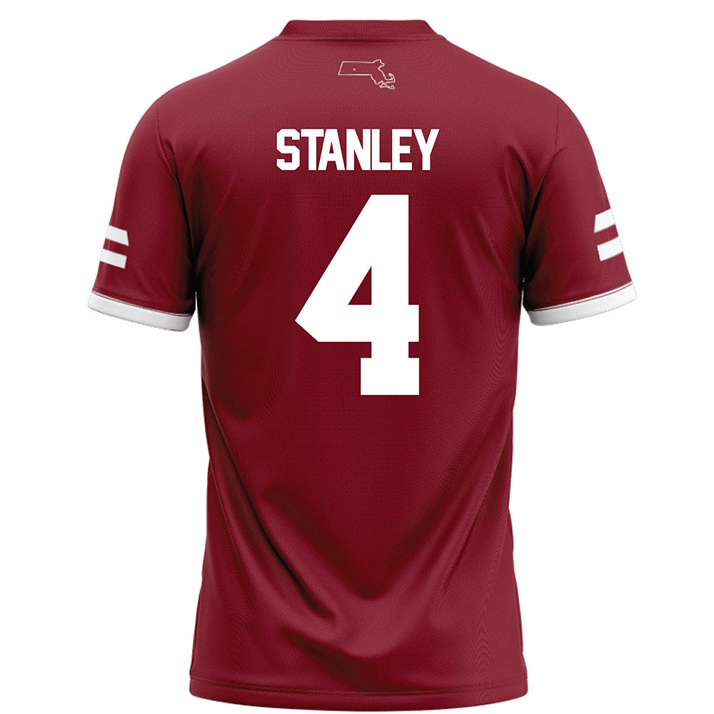 UMass - NCAA Football : Chris Stanley - Maroon Football Jersey-1