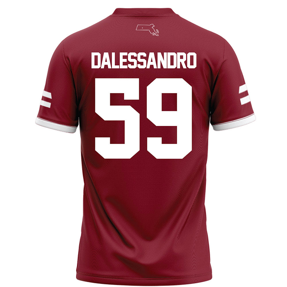 UMass - NCAA Football : Nick Dalessandro - Maroon Football Jersey-1