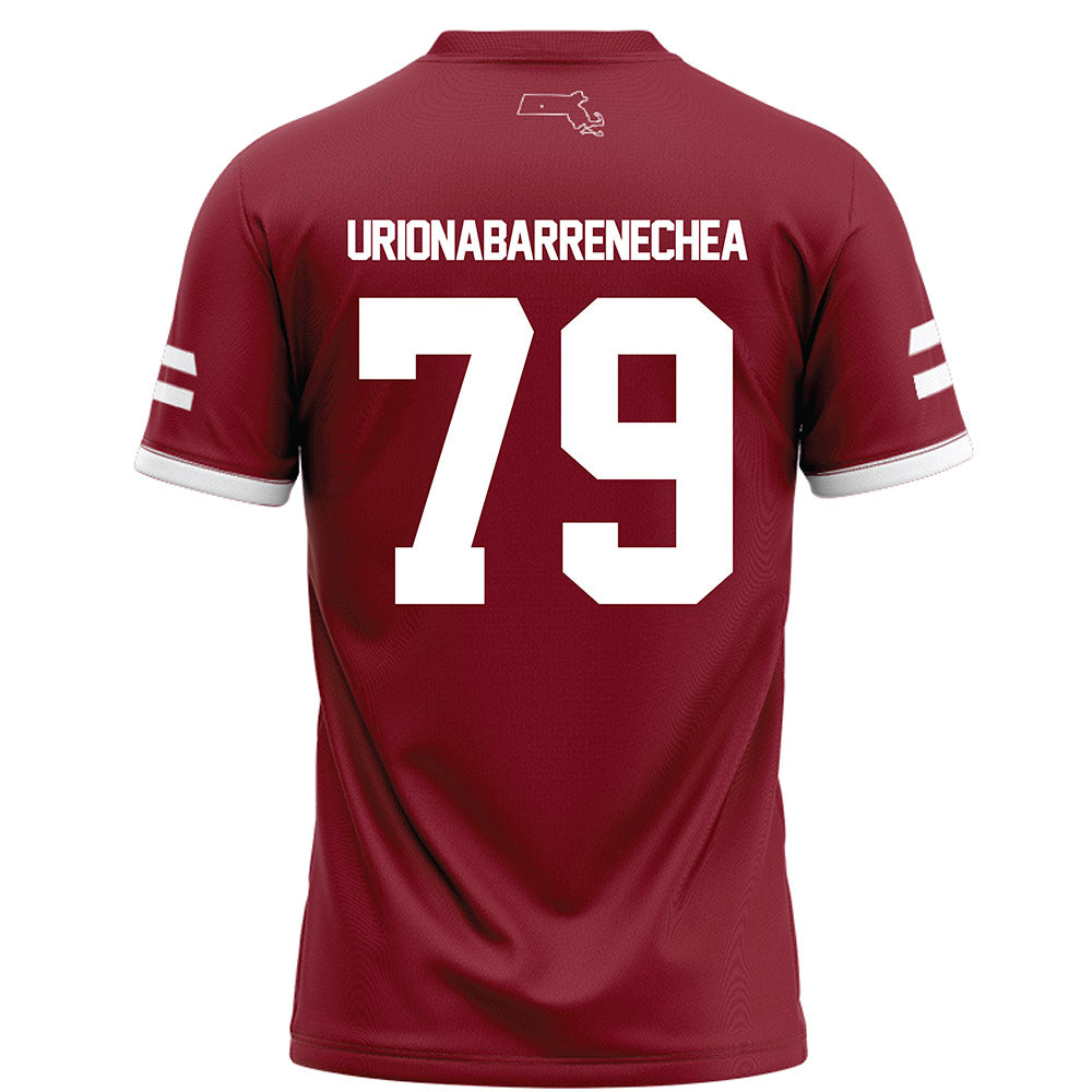 UMass - NCAA Football : Aitor Urionabarrenechea - Maroon Football Jersey-1
