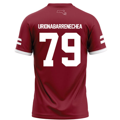 UMass - NCAA Football : Aitor Urionabarrenechea - Maroon Football Jersey-1