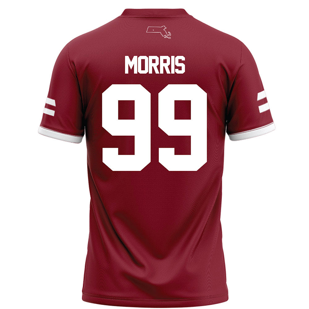 UMass - NCAA Football : Derek Morris - Maroon Football Jersey-1