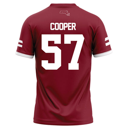 UMass - NCAA Football : Garrett Cooper - Maroon Football Jersey-1