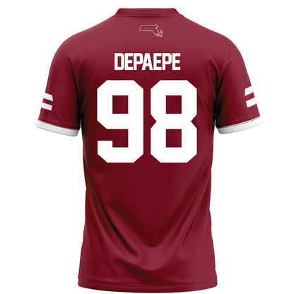 UMass - NCAA Football : William DePaepe - Maroon Football Jersey-1