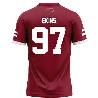 UMass - NCAA Football : Robert Ekins - Maroon Football Jersey-1