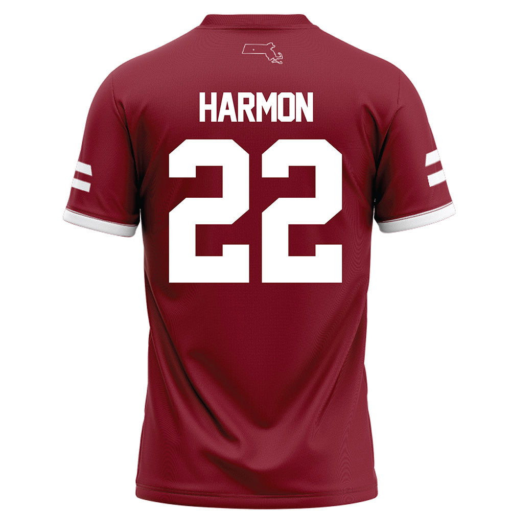 UMass - NCAA Football : Jahmad Harmon - Maroon Football Jersey-1