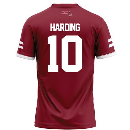 UMass - NCAA Football : T.Y. Harding - Maroon Football Jersey-1