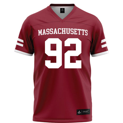 UMass - NCAA Football : Romando Johnson - Maroon Football Jersey-0