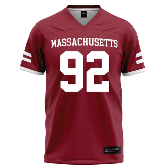 UMass - NCAA Football : Romando Johnson - Maroon Football Jersey-0
