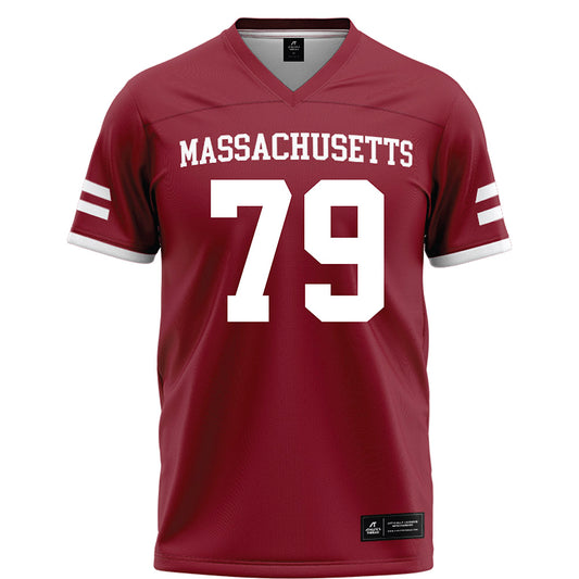 UMass - NCAA Football : Aitor Urionabarrenechea - Maroon Football Jersey-0