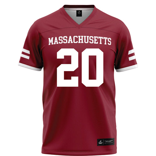 UMass - NCAA Football : Keith Sarkodieh - Maroon Football Jersey-0
