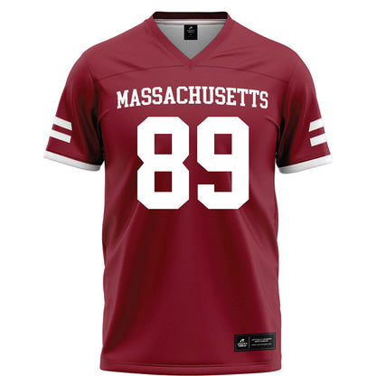 UMass - NCAA Football : Matthew Tybor - Maroon Football Jersey-0